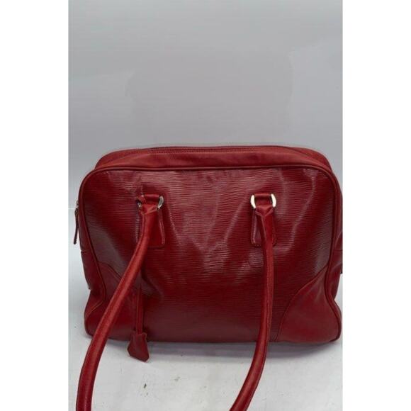 ANTONIO SCEPI RED LEATHER SHOULDER BAG - Picture 1 of 13